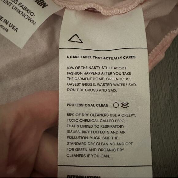 Reformation Velvet Mabel Pink Sleeveless Velour Cami Tank Top Size XS‎ - Picture 9 of 11